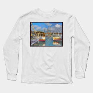 Boats in the harbor Long Sleeve T-Shirt